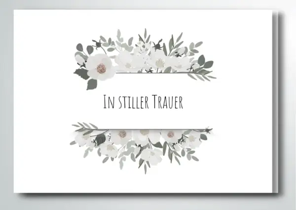 In stiller Trauer